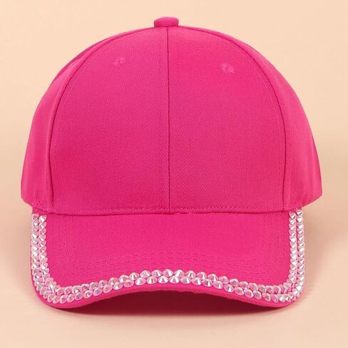Rhinestone Baseball Cap Bling Caps Systlish Baseball للنساء القبعة القابلة للتعديل القبعة القبعة سفر شمس قبعات 2025 in Kuwait
