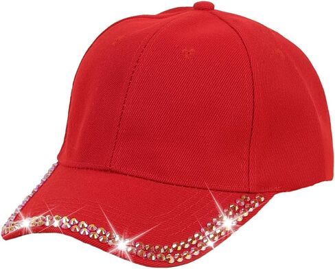 Rhinestone Baseball Cap Bling Caps Systlish Baseball للنساء القبعة القابلة للتعديل القبعة القبعة سفر شمس قبعات 2025 in Kuwait