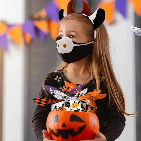 Brown Cow Costume Women Cow Ears Headband Halloween Cow Tail Costume Cow Ears Nose Tail and Bow Tie Cow Accessories Costume Adult Cow Headband in Saudi Arabia