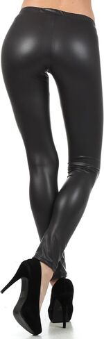 Sakkas Footless Ultra Slim Fit Matte Liquid Wet Look Leggings in Saudi Arabia