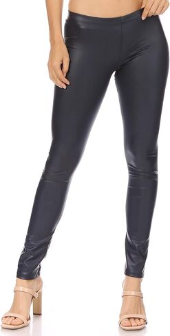 Sakkas Footless Ultra Slim Fit Matte Liquid Wet Look Leggings in Saudi Arabia