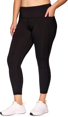 RBX Active Plus Size 7/8 Leggings for Women, Ankle Length Gym Tights Squat Proof Workout Running Yoga Legging with Pockets in Saudi Arabia