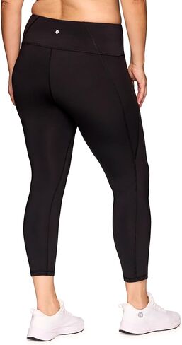 RBX Active Plus Size 7/8 Leggings for Women, Ankle Length Gym Tights Squat Proof Workout Running Yoga Legging with Pockets in Saudi Arabia