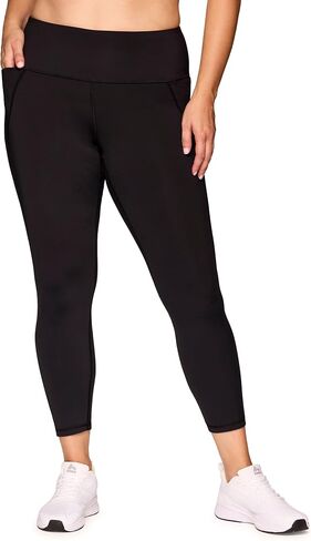 RBX Active Plus Size 7/8 Leggings for Women, Ankle Length Gym Tights Squat Proof Workout Running Yoga Legging with Pockets in Saudi Arabia