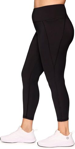 RBX Active Plus Size 7/8 Leggings for Women, Ankle Length Gym Tights Squat Proof Workout Running Yoga Legging with Pockets in Saudi Arabia