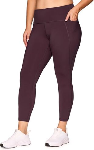 RBX Active Plus Size 7/8 Leggings for Women, Ankle Length Gym Tights Squat Proof Workout Running Yoga Legging with Pockets in Saudi Arabia