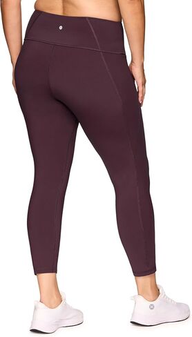 RBX Active Plus Size 7/8 Leggings for Women, Ankle Length Gym Tights Squat Proof Workout Running Yoga Legging with Pockets in Saudi Arabia