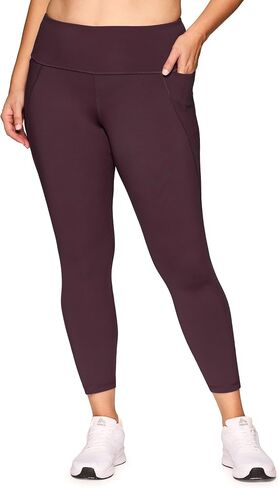 RBX Active Plus Size 7/8 Leggings for Women, Ankle Length Gym Tights Squat Proof Workout Running Yoga Legging with Pockets in Saudi Arabia