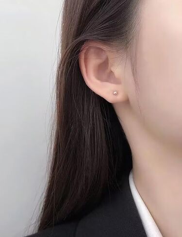 Yaalozei 16G 6mm-19mm Bars Lip Rings Labret Jewelry Medusa Piercing Jewelry 316L Surgical Steel Silver Cartilage Helix Tragus Earring Stud Piercing Jewelry for Women Men in Saudi Arabia