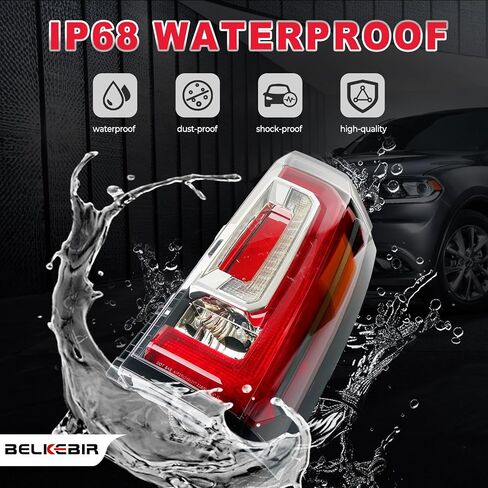 LED Tail Lights Assembly متوافقة مع 2015 2016 2017 2018 2019 2020 GMC Yukon/ Yukon XL Right Rased Side Side Scipens Assolbly Assolbly مع لمبة استبدال GM2800268 84536242 23380459 in Kuwait