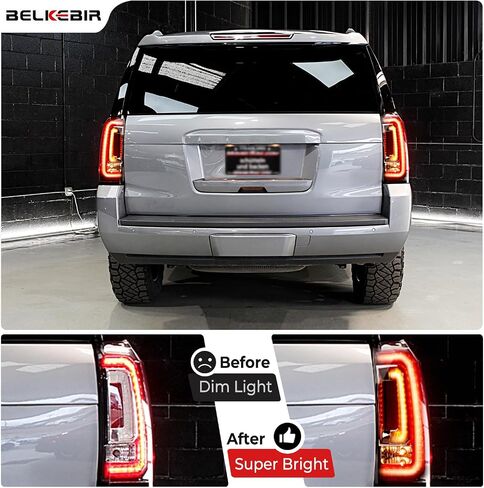 LED Tail Lights Assembly متوافقة مع 2015 2016 2017 2018 2019 2020 GMC Yukon/ Yukon XL Right Rased Side Side Scipens Assolbly Assolbly مع لمبة استبدال GM2800268 84536242 23380459 in Kuwait