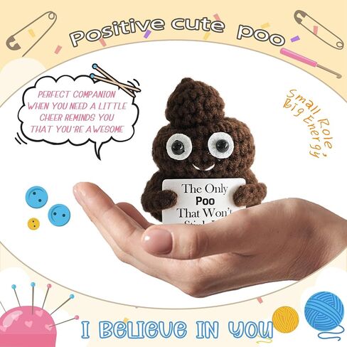 Funny Stuff,Emotional Support Crochet,Gag Gifts for Brother,Coworker,Sister,BFF,Friends,Parents,Teens,Farewell Gift for Coworkers,Funny Gifts,Home Office Decor(Gag) in Kuwait