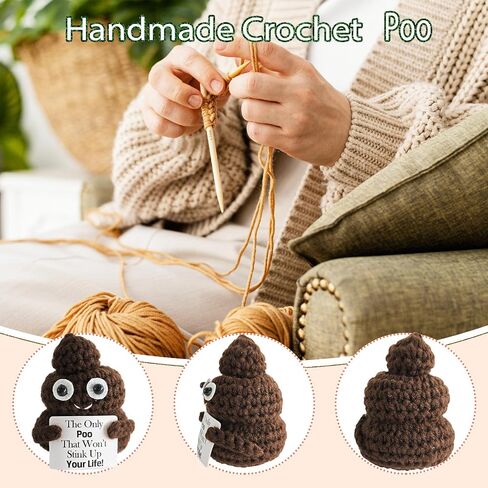 Funny Stuff,Emotional Support Crochet,Gag Gifts for Brother,Coworker,Sister,BFF,Friends,Parents,Teens,Farewell Gift for Coworkers,Funny Gifts,Home Office Decor(Gag) in Kuwait