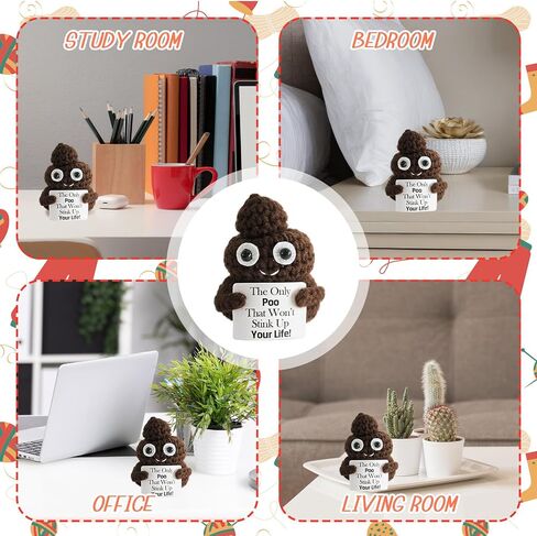 Funny Stuff,Emotional Support Crochet,Gag Gifts for Brother,Coworker,Sister,BFF,Friends,Parents,Teens,Farewell Gift for Coworkers,Funny Gifts,Home Office Decor(Gag) in Kuwait
