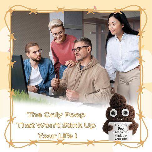 Funny Stuff,Emotional Support Crochet,Gag Gifts for Brother,Coworker,Sister,BFF,Friends,Parents,Teens,Farewell Gift for Coworkers,Funny Gifts,Home Office Decor(Gag) in Kuwait