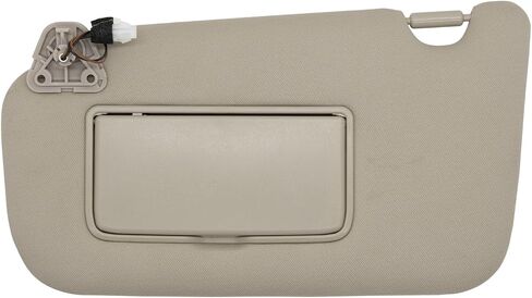 Driver Side Sun Visor Compatible with Nissan Sentra 2013-2019 Sun Shade with Light Replacement 96401-3SG8A Color: Beige in Saudi Arabia