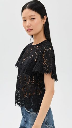 Generation Love Women's Cyndi Lace Top in Saudi Arabia
