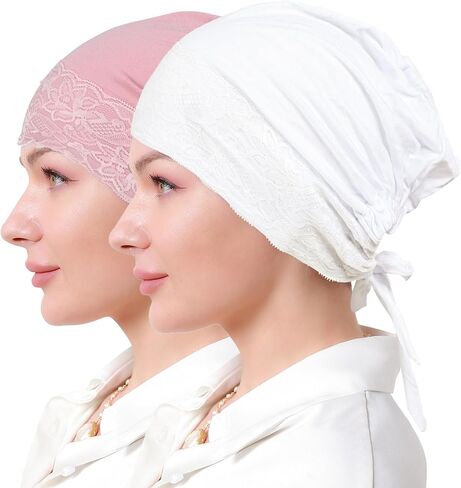 Muslim Hijab Undercap Women Underscarf Hijab Cap Islamic Turbans Scarf Inner Cap Eid Headscarf Hijab Bonnet in Saudi Arabia
