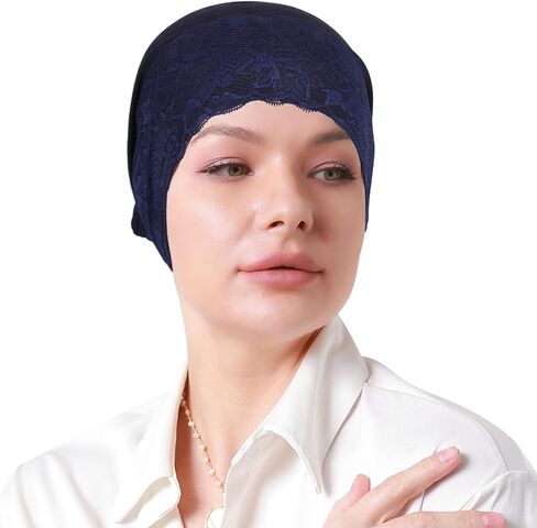 Muslim Hijab Undercap Women Underscarf Hijab Cap Islamic Turbans Scarf Inner Cap Eid Headscarf Hijab Bonnet in Saudi Arabia