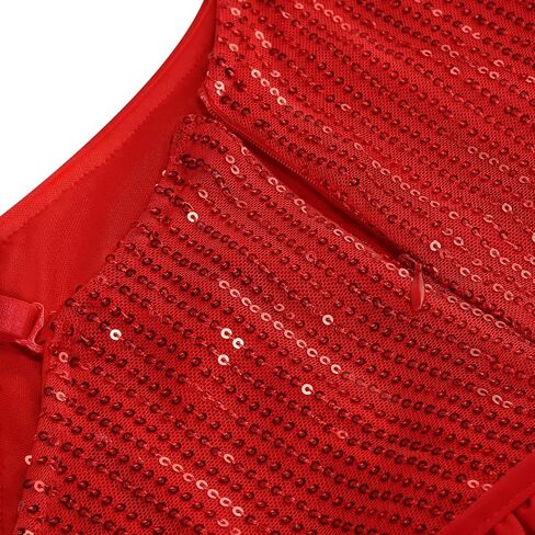 Girls Sequin Dress One Shoulder Pageant Prom Dress for Birthday Formal in Kuwait