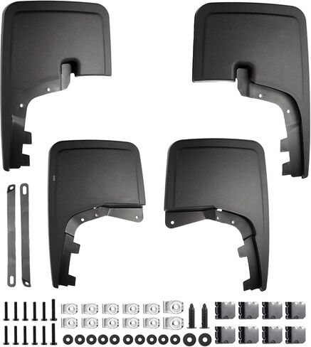 Runmade Front & Rear Mud Guards Accessories - Front & Rear Mud Flaps(No Drilling Required) Mud Guards Compatible with 2017-2024 Ford F-250/F-350 (2017-2024 Ford F-250/F-350) in Saudi Arabia
