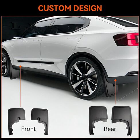 Runmade Front & Rear Mud Guards Accessories - Front & Rear Mud Flaps(No Drilling Required) Mud Guards Compatible with 2017-2024 Ford F-250/F-350 (2017-2024 Ford F-250/F-350) in Saudi Arabia