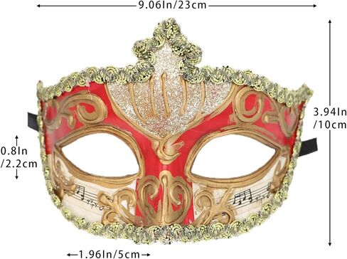Masquerade Mask for Men - Classic Venetian Costume for Prom, Festivals, Party, Mardi Gras in Saudi Arabia