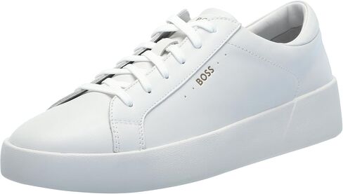 BOSS Men's Belwar Smooth Leather Low Top Sneaker in Kuwait