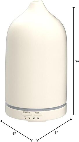Stone Diffuser, Ceramic Essential Oil Diffuser, Humidifier 160ml Ultrasonic Oil Diffuser for Aramatherapy (Terracotta) in Saudi Arabia