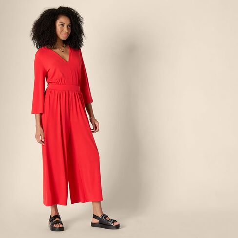 Amazon Essentials Women's Relaxed-Fit Matte Jersey Jumpsuit in Kuwait