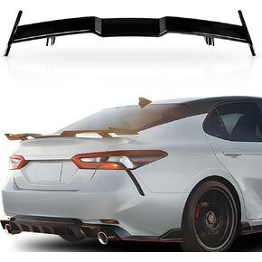 Rear Spoiler Compatible with Toyota Camry 8th Gen SE XSE LE XLE M4 Style 2018-2024 Rear Trunk Wing ABS Rear Trunk Lip Wing Spoiler(Gloss Black)
