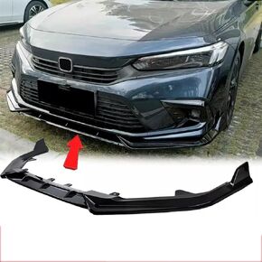 مفسد فاصل الشفة الأمامي المصد من أجل هوندا سيفيك EX/EX-L/LX/Sport/Touring 2022 2023 2024 Sedan & Hatchback Body Kit Accessories (Gloss Black)