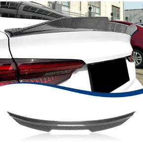 Rear Trunk Spoiler PSM-Style Compatible with Audi A5 S5 4-Door Sportback ABS (Carbon Fiber Pattern, 2017-2024 A5 S9 B9)