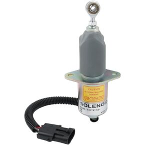 12V Fuel Shut Off Solenoid Switch Replacement for 3919422 SA-4026-12 Compatible with Cummins Diesel Engine 5.9L 8.3L Ford Truck F700 F800 Yanmar Kubota Synchro Starter