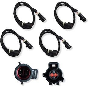 O2 Oxygen Sensor Extension Harness 4Pin مع 25.78 '' متوافق مع 1987-2009 موستانج فوكس الجسم 4 حزمة/أجهزة الكمبيوتر