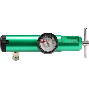 شواء O2 Mini Oxygen منظم الدعاوى ل CGA-870 معدل تدفق التدفق 0-25LPM ، دون موصل دوارة أنابيب الأكسجين