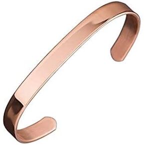 Art Of Creation Handmade Pure Copper Bracelet For Unisex Adjustable Bracelets | Cuff And Kada Yoga Jewelry For Men and Women | India Pattern