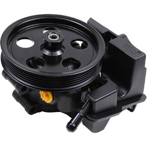 NewYall 2.0L Power Steering Pump with Pulley and Reservoir for Ford Focus 2006-2011, Transit Connect 2010 2011