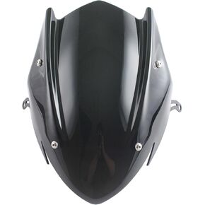 Motorcycle Windshield Deflector with Bracket Double Bubble Windscreen Fit for GSX-S750 GSXS 750 GSXS750 2017 2018 2019 2020 2021 2022 2023 Wind Shield Screen Visor Flyscreen