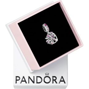 Pandora Pink Heart Family Tree Dangle Charm - Compatible Moments - Jewelry for Women - Gift for Her - Made with Sterling Silver & Cubic Zirconia - With Gift Box