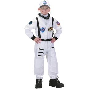 Aeromax ASWA -810 8 by 10 Apollo 11 Junior Asthort Suit مع غطاء مطرز - أبيض