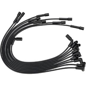 9PCS 9718Q Sparkplug Wire Kit for Chevy Tahoe Suburban Express K1500 K2500 K3500/GMC Yukon Savana C1500 C2500 C3500/Cadillac Escalade V8 5.0L 5.7L Replace# 88862381 35-8150