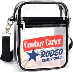 Clear Bag Stadium Approved for Cowboy Carter Tour 2025, Clear Crossbody Purse for Stadium Events, Festival Concerts, Cowboy Carter and the Rodeo Chitlin' Circuit Tour