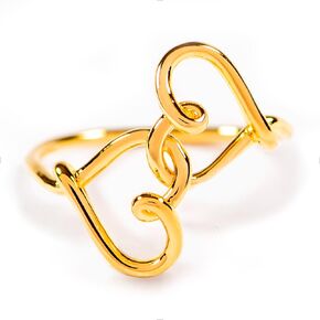 storyjewellery Heart Rings for Women ، 925 Sterling Silver Gold Plated Heart Ring ، حلقات بيان للنساء ، خاتم الصداقة ، هدية ابنة الأم