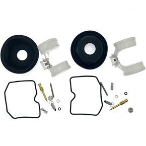2-Pack Carburetor Repair Kits Carb Rebuild Kit with Diaphragm Float Replacement for Kawasaki Ninja 250R EX250J 2008-2012 EX250J SE 2012 EX250F 2001-2007
