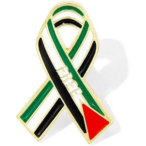 Country Flag Free Palestine Brooch Support Palestine Enamel Pins Free and Peace Palestine Flag Brooches Palestinian Badge