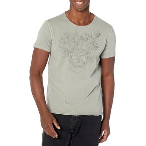 John Varvatos Men's Floral Skull Tee
