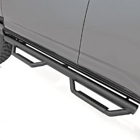 Rough Country Nerf Step Bars for Toyota 4Runner (2010-2024) Non-Limited - Rugged Full Length Nerf Bar with Side Steps, Bolt-On Install