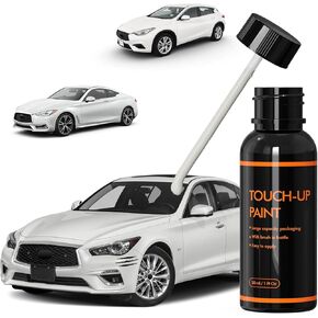 QAB Majestic White Touch Up Paint for Infiniti, DIY Car Paint Scratch Repair Kit, Automotive Paint, Quick & Easy Fix Scratch Repair for Q30/Q50/Q60/Q70/QX30/QX50/QX60/QX70/QX80