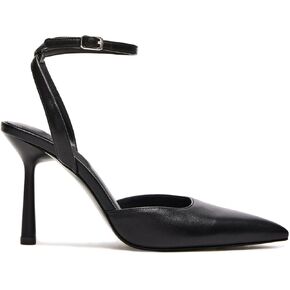 Closed Toe Mesh Heels for Women Pointed Toe Ankle Strap Stiletto Heeled Sandals Wedding Evening Dress Pumps Shoes